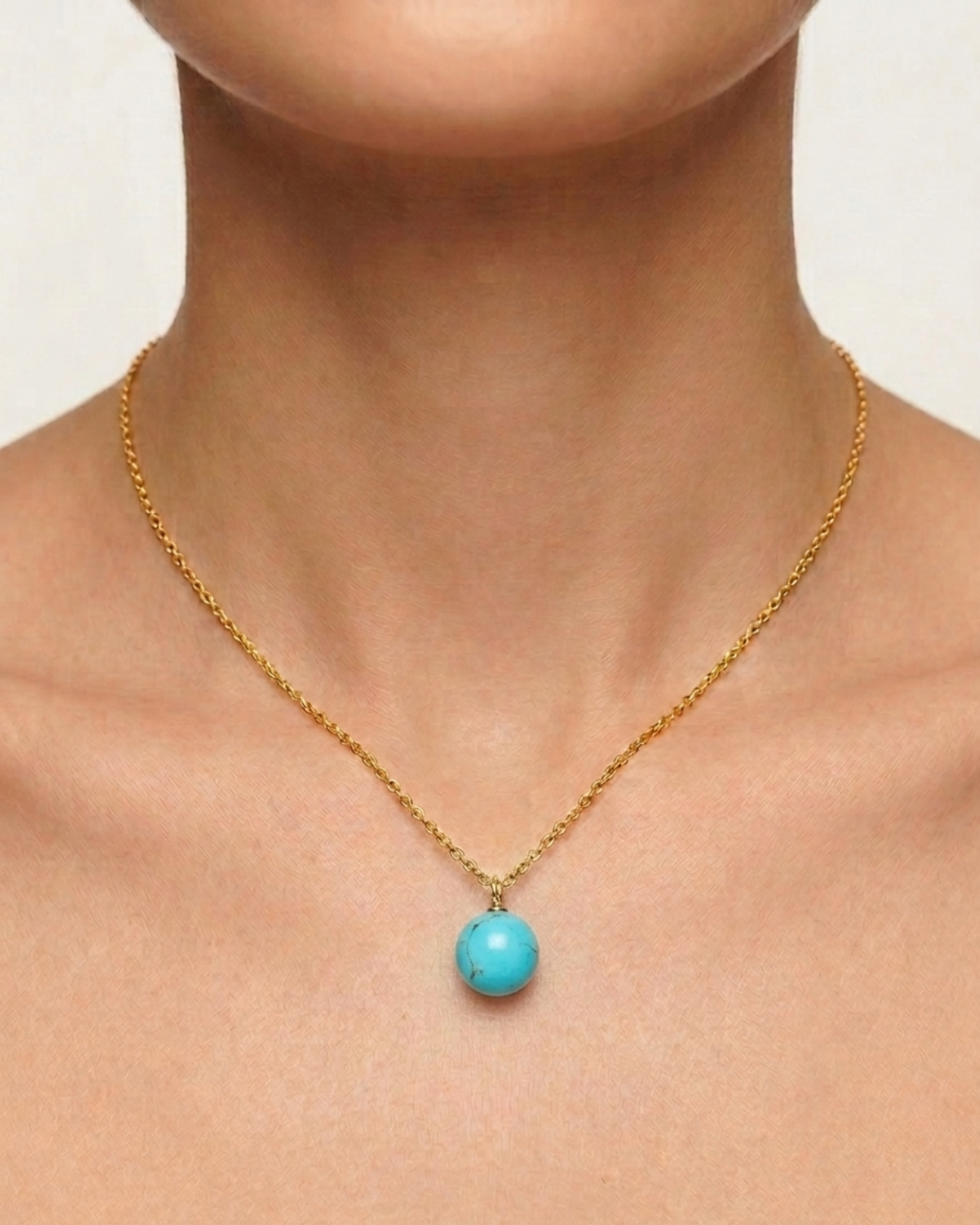 December Birthstone Necklace- Turquoise