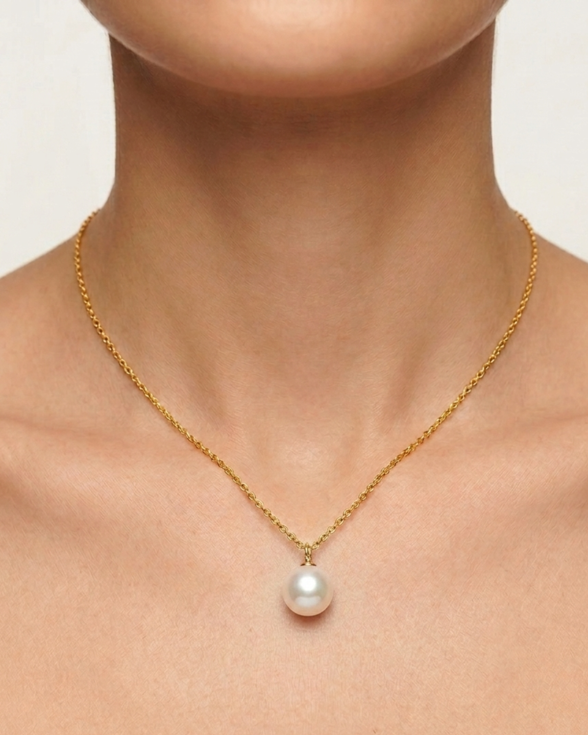 June Birthstone Necklace- Natural Pearl