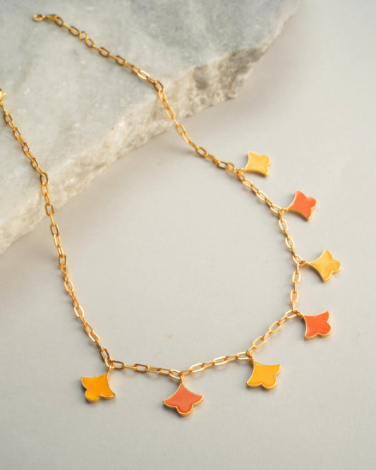 Sunset Buti Charm Necklace